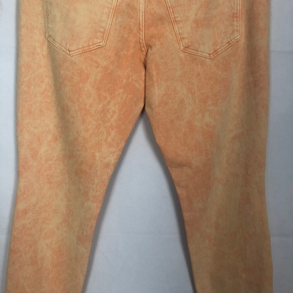 Universal Thread High Rise Skinny Tie-Dye Yellow Orange Jeans Size 6 - Picture 9 of 12